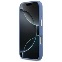 Guess 4G Stripe Magnetinis dėklas telefonui iPhone 17 Pro - mėlyna