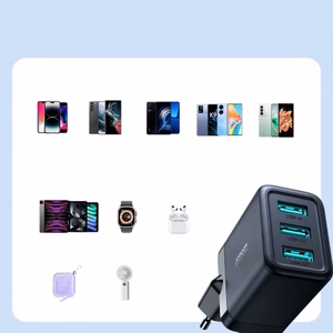 Įkroviklis Joyroom JR-TCN02 juodas 17W (3xUSB)