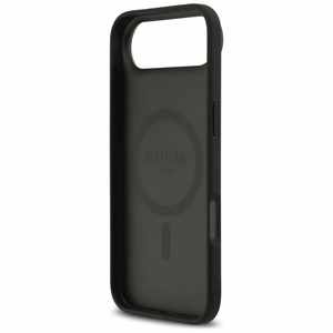 Guess 4G Circle Classic Logo Magnetinis dėklas telefonui iPhone Air - juoda