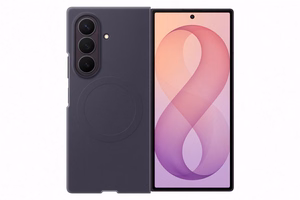 Samsung Galaxy Z Fold8 Ultra silikoninis magnetinis dėklas su 2 antirefleksinėmis plėvelėmis, violetinio atspalvio