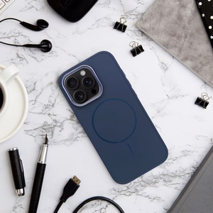 FRAME MAG COVER Dėklas telefonui, suderintas su MagSafe, IPHONE 13 MINI, tamsiai mėlynas