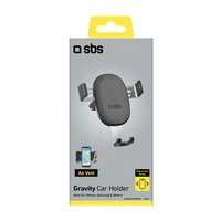 SBS TESUPPCLIPGRAVK išmaniojo telefono laikiklis oro angai, gravitacinis - juodas