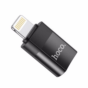 Adapteris Hoco UA17 Lightning to Type-C juodas