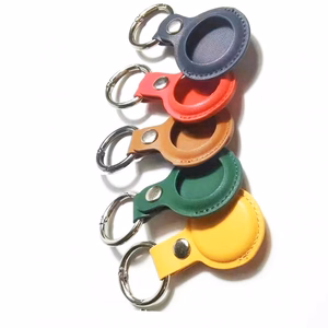 Набор чехлов из искусственной кожи AirTags 5 шт. (желтый, зеленый, коричневый, красный, синий)