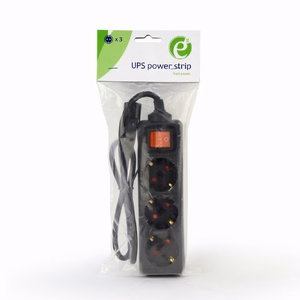 Gembird UPS maitinimo prailgintuvas 0.6m 3 lizdai EG-PSU3-01