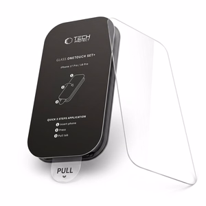 Tech-Protect OneTouch Set+ grūdinto stiklo apsauga, skirta iPhone 18 Pro / 17 Pro, 2 vnt.