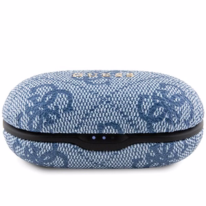 TWS Guess 4G Metal Bluetooth ausinės su ENC įkrovimo stotimi - mėlynos