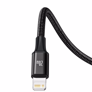 Baseus kabelis 3in1 Rapid PD USB-C - micro USB + Lightning + USB-C 1,5m juodas 20W