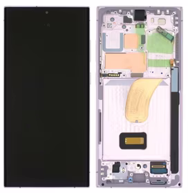 Ekranas Samsung S918 S23 Ultra 5G su lietimui jautriu stikliuku ir rėmeliu Lavender originalus (assembled service pack)