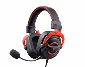 Havit H2002E Pro ausinės laidinės su lankeliu žaidimų juodos, raudonos