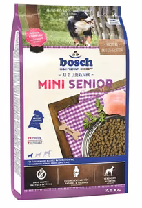 Bosch Mini Senior – sausasis pašaras vyresniems mažų veislių šunims, 2,5 kg