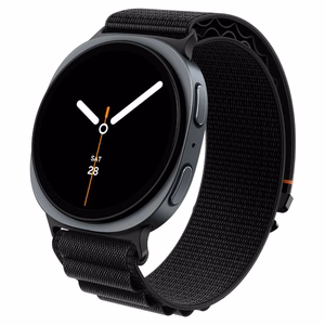 Spigen WBF1 dirželis, skirtas „Samsung Galaxy Watch 40/44/46 mm“ – juodas
