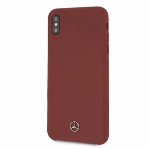 Mercedes Silicone Line Case for iPhone Xs Max - Red