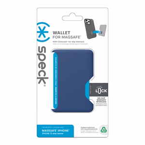 Speck ClickLock magnetinė piniginė, skirta MagSafe, „Coastal Blue / Space Blue“ spalvos