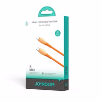 Joyroom S-A59 Vibrant Series 30W USB-C - Lightning laidas 1.2m - oranžinis