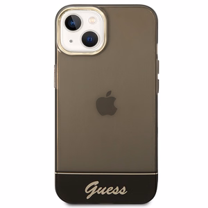 Guess GUHCP14MHGCOK iPhone 14 Plus 6.7 "juodas/juodas kietas dėklas Translucent