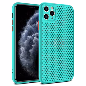 Kvėpuojantis dėklas telefonui Xiaomi Redmi 9 turkio spalvos