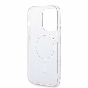 Rinkinys Guess GUBPP14LH4EACSB dėklas + įkroviklis iPhone 14 Pro 6.1" mėlynas kietas dėklas su 4G raštu Magnetinis