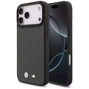 BMW M Kevlar Matt Magnetinis dėklas iPhone 17 Pro Max - juodas