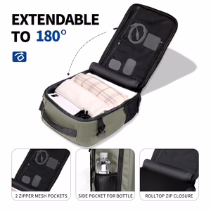 Tech-Protect Defender S50 kuprinė Ryanair ir Wizzar, 20L nešiojamam kompiuteriui - alyvuogių žalia