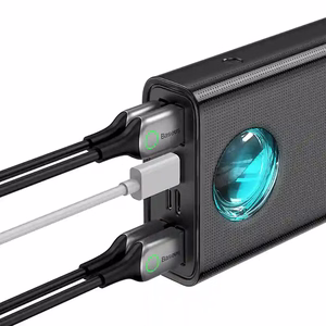 Išorinė baterija Power Bank Baseus Amblight 65W 30000mAh juoda PPLG000101