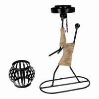 Dekoratyvus metalinis žvakidė ART DECO Afrika modelis E IALC-1