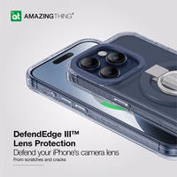 Amazing Thing Titan Pro Mag žiedo laikiklio dėklas 10FT IP156.1PTRBU Iphone 15 Pro tamsiai mėlyna