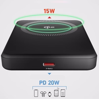 SBS Mag Power Qi2 5000 mAh išorinė baterija suderinama su MagSafe - juoda