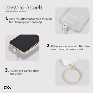 Case-Mate Phone Bangle riešo dirželis telefonui, kūno spalvos