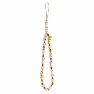 Guess pakabukas GUSTBOHP telefono dirželis rudai-rožinis Beads Bohemia