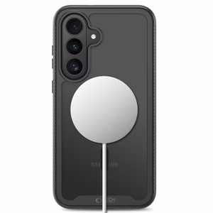 Tech-Protect Defense MagSafe dėklas Samsung Galaxy S26 FE – matinis juodas