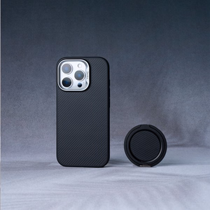 Benks Magnetinis Armor Pro Kevlar dėklas telefonui iPhone 16 Plus - metalinis rėmas 600D - juodas (m)