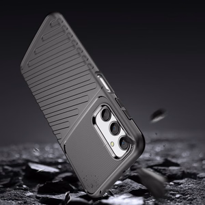Thunder Case dėklas Samsung Galaxy A24 4G silikoninis šarvuotas dėklas juodas