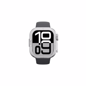 AmazingThing Titan Pro Metal Dėklas Apple Watch 11 46mm Aluminum - Sidabrinis