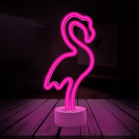 Neon LED on stovas FLAMINGO rožinis USB-C FSC-11 Forever Light