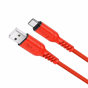 Кабель USB A - USB C Hoco QC 3A 1 m X59 красный