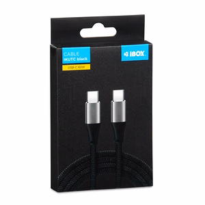 iBOX IKUTC USB-C laidas 60W 1m juodas