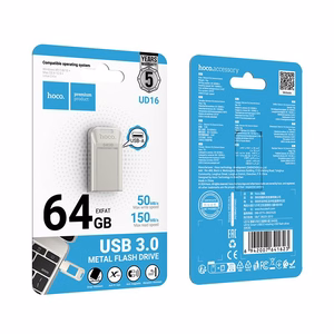Флешка 64ГБ USB 3.0 (USB A) Hoco UD16 никель