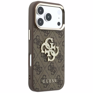 Dėklas, skirtas IPHONE 18 Pro Max/17 Pro Max (Big Strass Logo 4G) (spalva: ruda)
