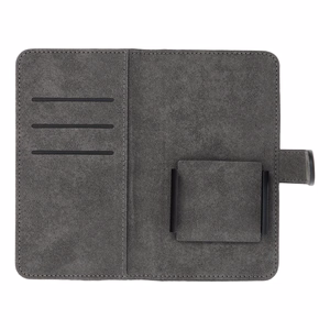 Universali knygos dėklas dydis M SAMSUNG S21 / NOTE / NOTE 2 / NOTE 3 / S10 / HUAWEI P30 Lite / P9 / P9 Lite / SONY XPERIA Z3 / Z4 / Z5 juodas