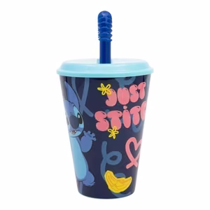 Disney Stitch Palms puodelis su šiaudeliu, 430 ml