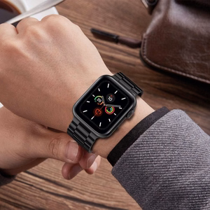 TECH-PROTECT STAINLESS APPLE WATCH 4 / 5 / 6 / 7 / 8 / 9 / SE / ULTRA 1 / 2 (42 / 44 / 45 / 49 MM) juodas