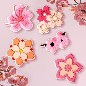 3D Sticker rožinis blossom 5pcs set