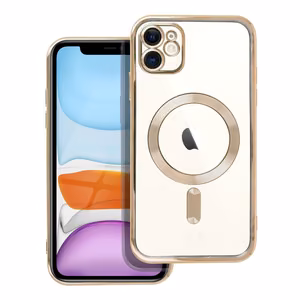 ELECTRO MAG COVER dėklas telefonui suderinamas su MagSafe iPhone 11 auksinis
