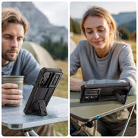 "Tech-Protect Kevlar Cam+" dėklas "Samsung Galaxy S25 FE" - juodas