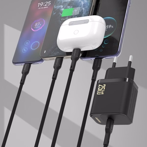Dudao A27CEU PD 25W GaN SB-C Wall Įkroviklis with USB-C Laidas - Juodas
