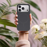 Magsafe Slim Silicone dėklas iPhone 17 Air grafito spalvos