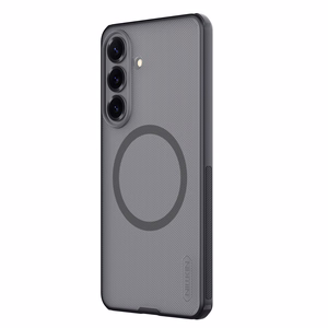 Nillkin Super Frosted Shield Pro magnetinis MagSafe suderinamas dėklas skirta Samsung Galaxy S26 Plus permatomas juodas