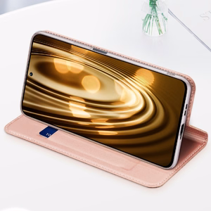 Dux Ducis Skin Pro atverčiamas dėklas telefonui Xiaomi Poco F4 5G auksinis