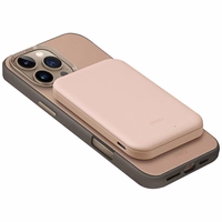 Uniq Lyden Lexa magnetine 5000mAh PD USB-C MagSafe isorine baterija - rozine